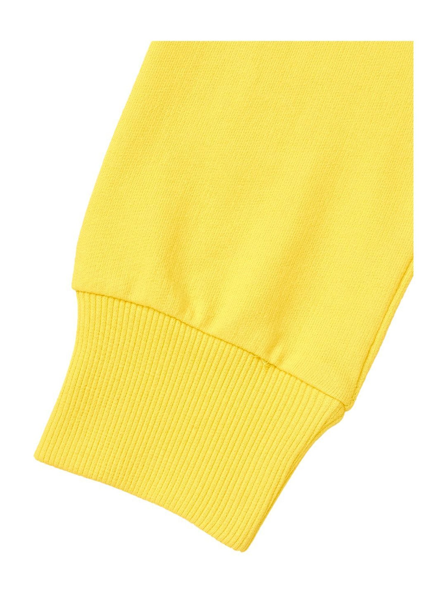 Cub McPaws Kids Yellow Cotton Printed Full Sleeves Sweatshirt