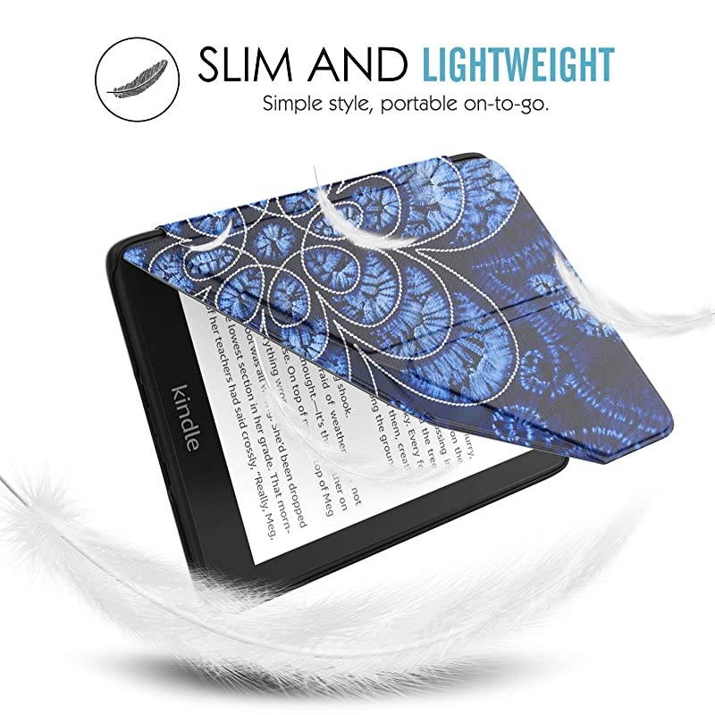 Case Replacement with Kindle Paperwhite 10th Generation 2018 Releases Standing Origami Slim Shell Cover with Auto WakeSleep for  Kindle Paperwhite 2018 Ereader Rattan Flower Blossom