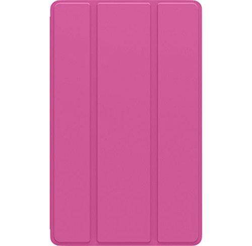Verizon Folio Case & Tempered Glass Bundle for Ellipsis 8 HD - Pink