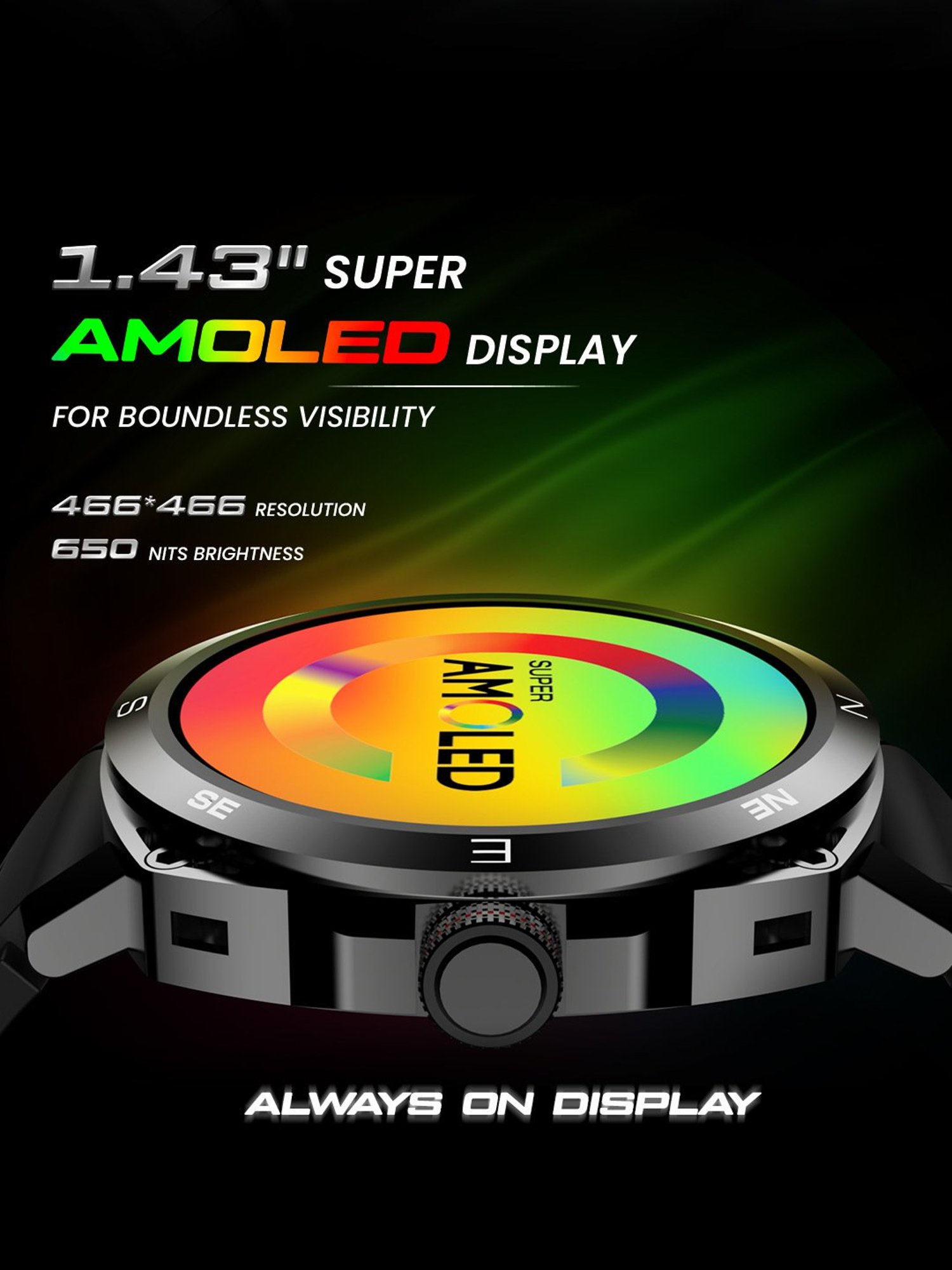 I Kall W1 Smartwatch (Black)