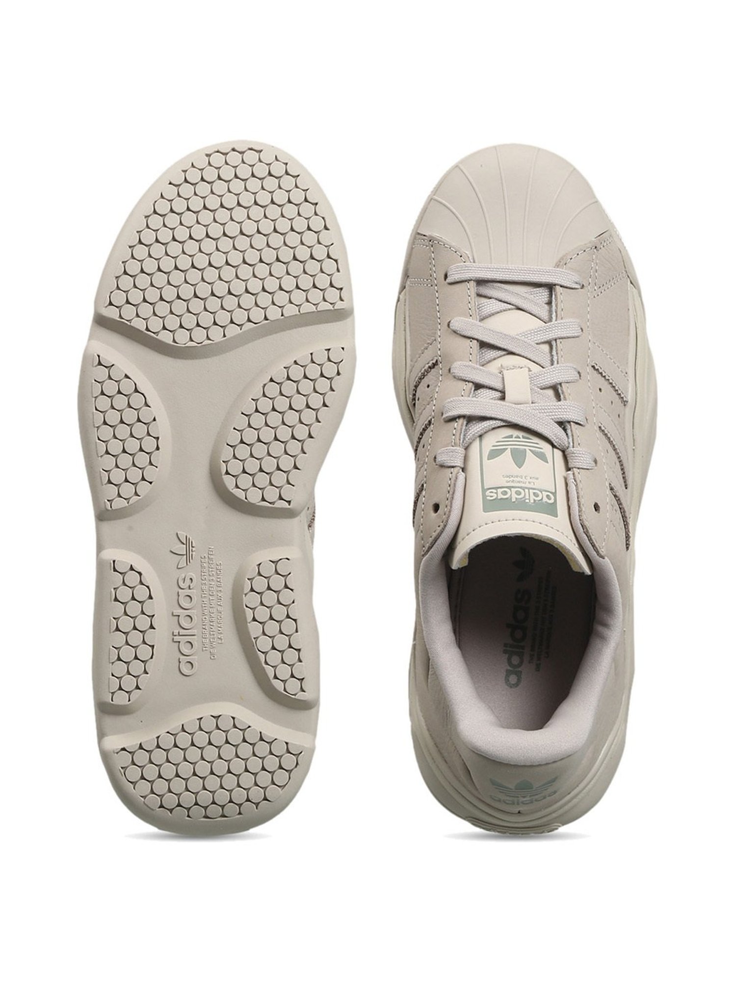 Adidas Originals Women's SUPERSTAR MILLENCON Beige Casual Sneakers