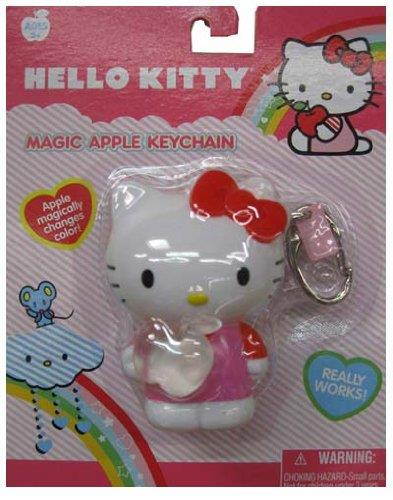 1 X Hello Kitty Magic Apple Keychain (Apple Lights Up)