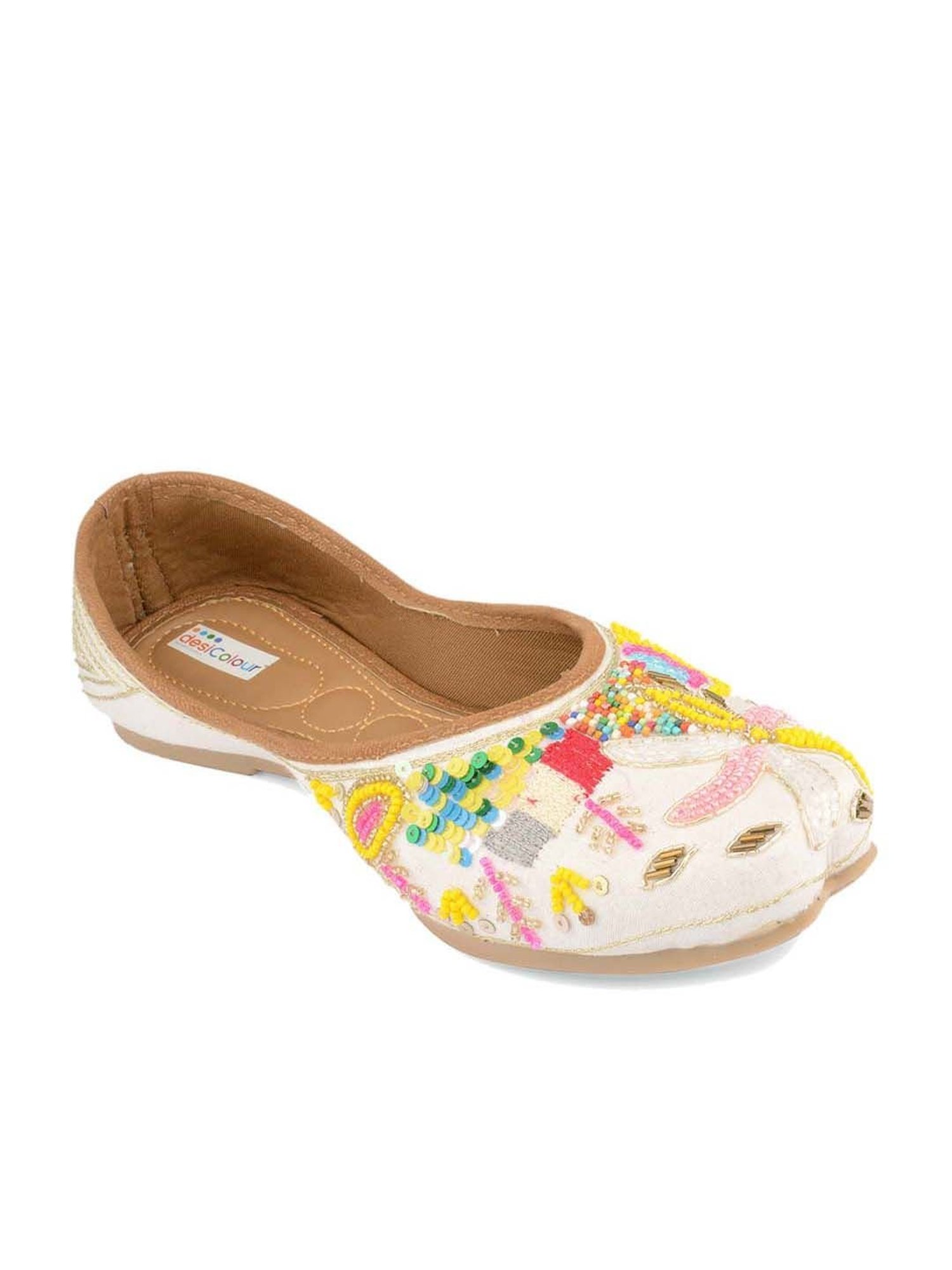 Desi Colour Women's Multicoloured Ethnic Juttis