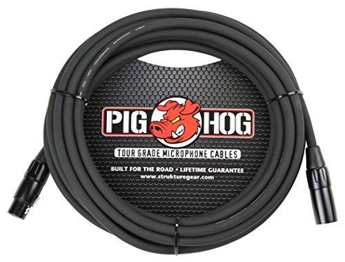 pig hog phm30 high performance 8mm xlr microphone cable, 30 feet