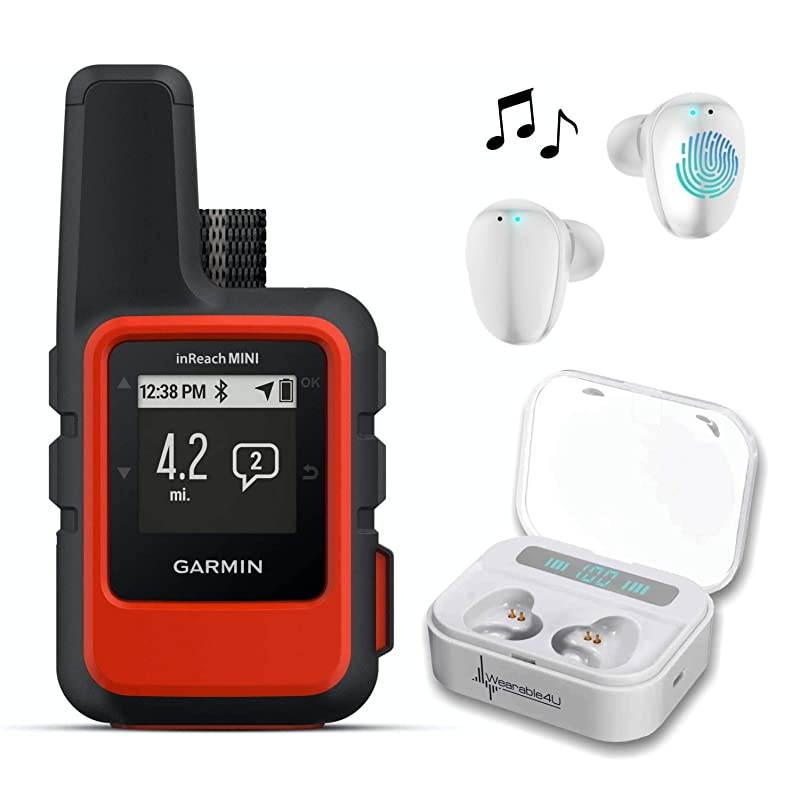 Garmin InReach Mini Handheld Iridium Satellite Communicator and  Ultimate Power Pack Bundle (Black)