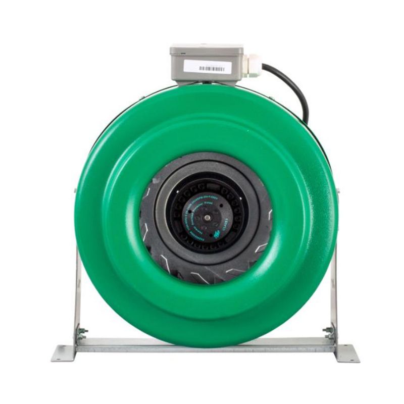Hydrofarm ACDF10 Active Air 10 Inch Inline Duct Fan Blower with Mount Brackets, Low Noise Output, and UL Components Rated for 760 CFM, Green