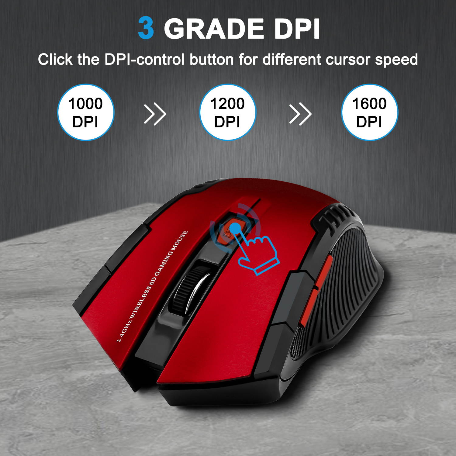 Donwell Optical Wireless Mouse with USB Receiver/Connector High Precision , Silent Mouse Office Gaming Mouse For Macbook Air/Pro, Dell/HP/ Lenovo/ASUS/Acer/Sony laptop, PC Computers