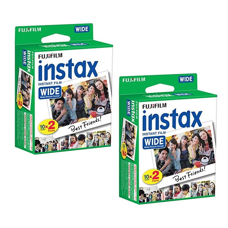 Instax Wide Instant Film 40 Shots + Photo Frames Instax Wide Film Bundle