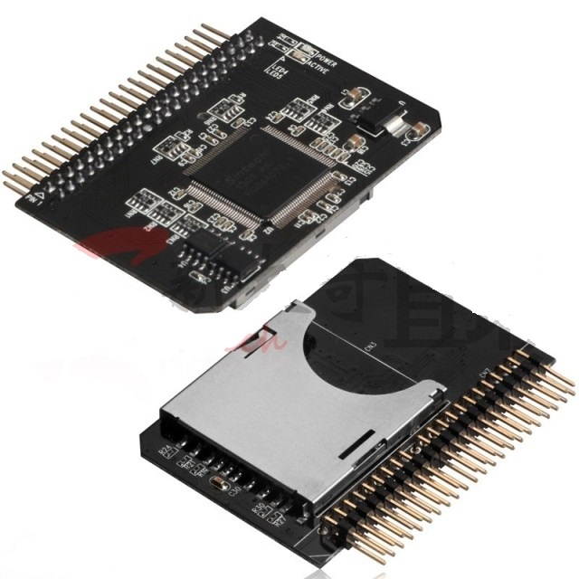 SD/Micro SD Memory Card to 2.5inch  44pin IDE Adapter Reader For Laptop ,SD to 2.5"IDE converter adapter