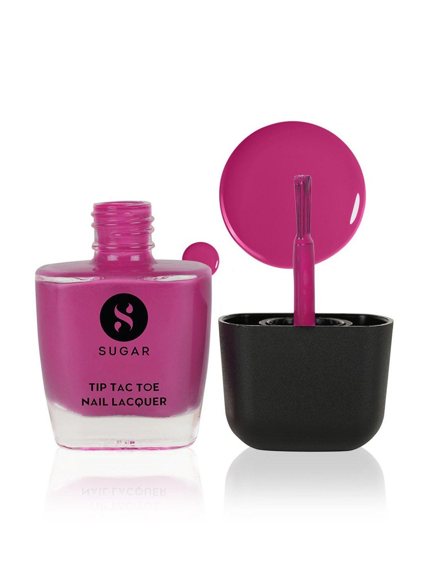 SUGAR Cosmetics Tip Tac Toe Nail Lacquer Classic 22 Pink Postion - 9 ml