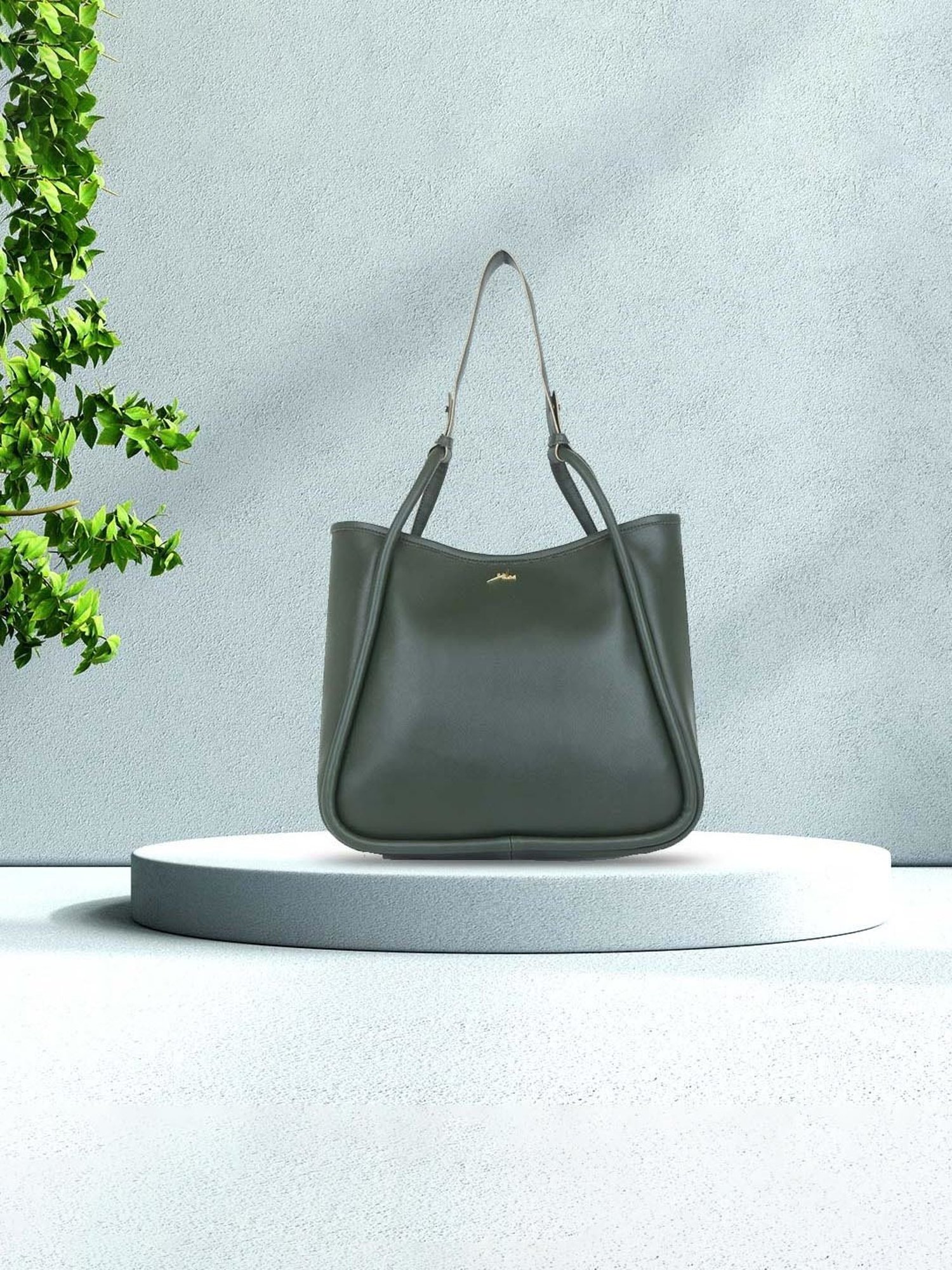 Yelloe Green Large Shoulder Bag