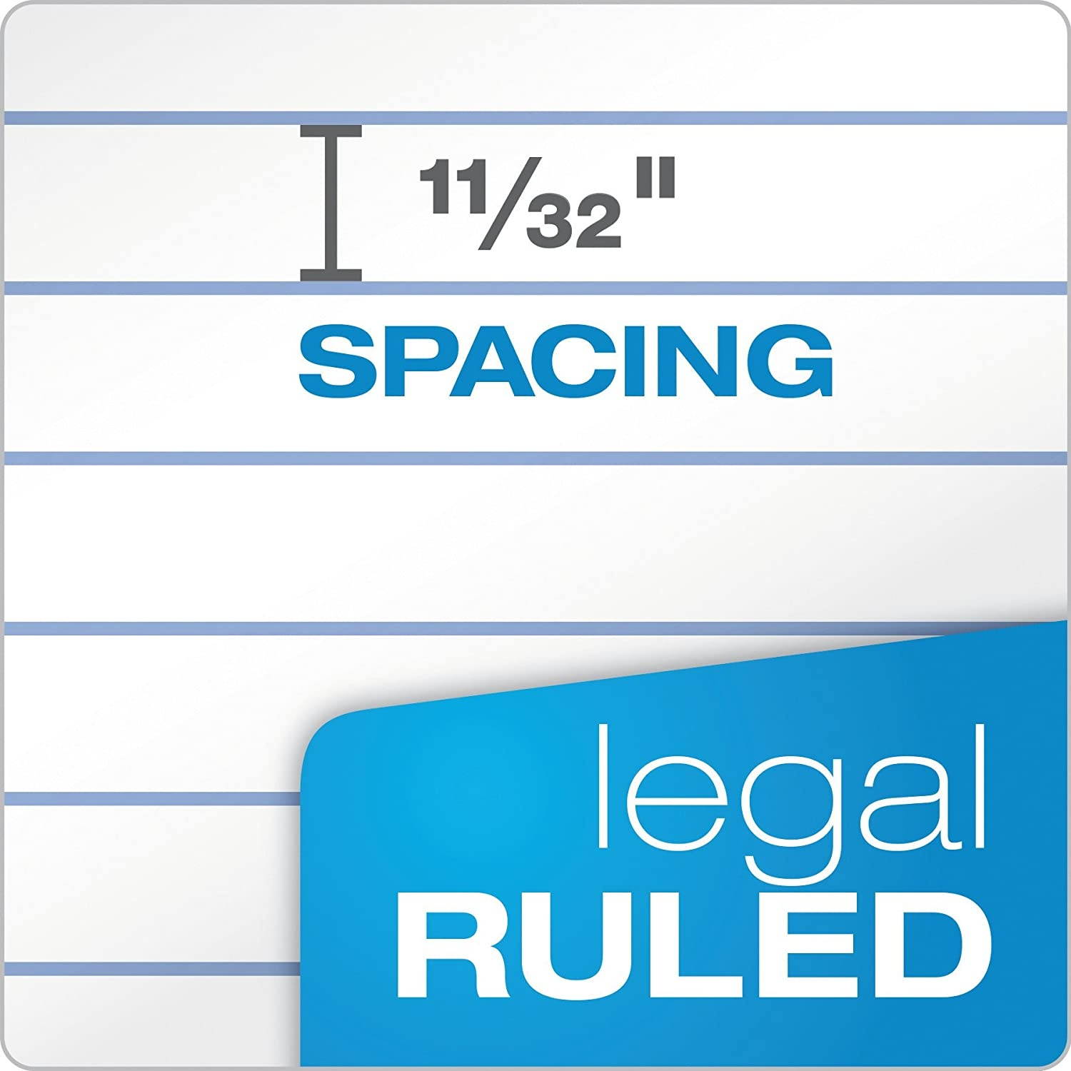 Ampad Evidence Dual Ruled Pad, Legal Ruling, Size 8.5 x 11.75 Inches, Canary Paper, 100 Sheets Per Pad (20-243)
