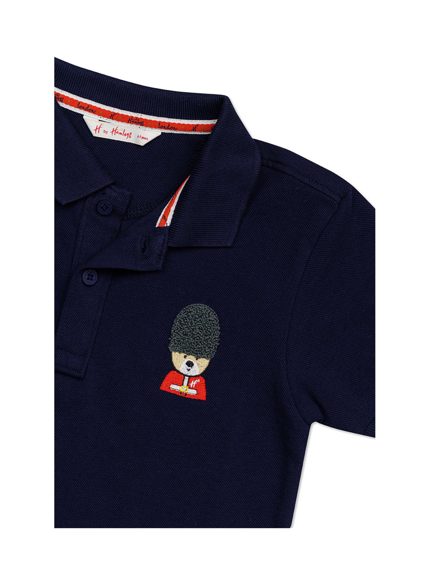 H by Hamleys Kids Navy Solid Polo T-Shirt