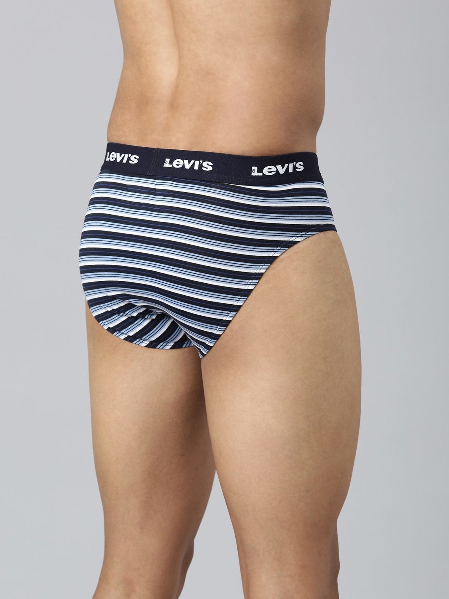 Levi'S Multicolored Cotton Skinny Fit Striped Briefs