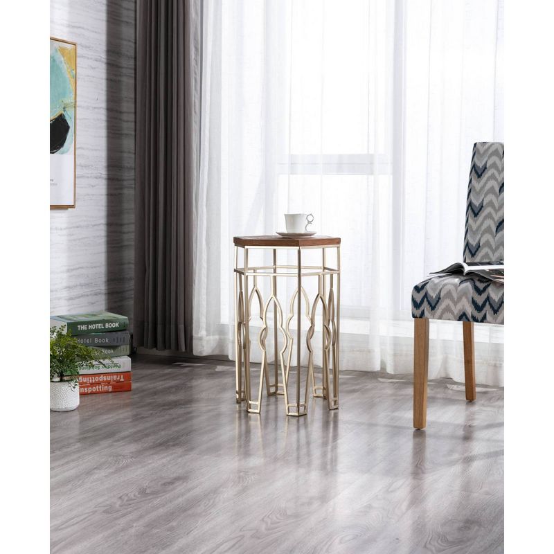 Genevieve Nesting Tables Gold/Natural - Boraam