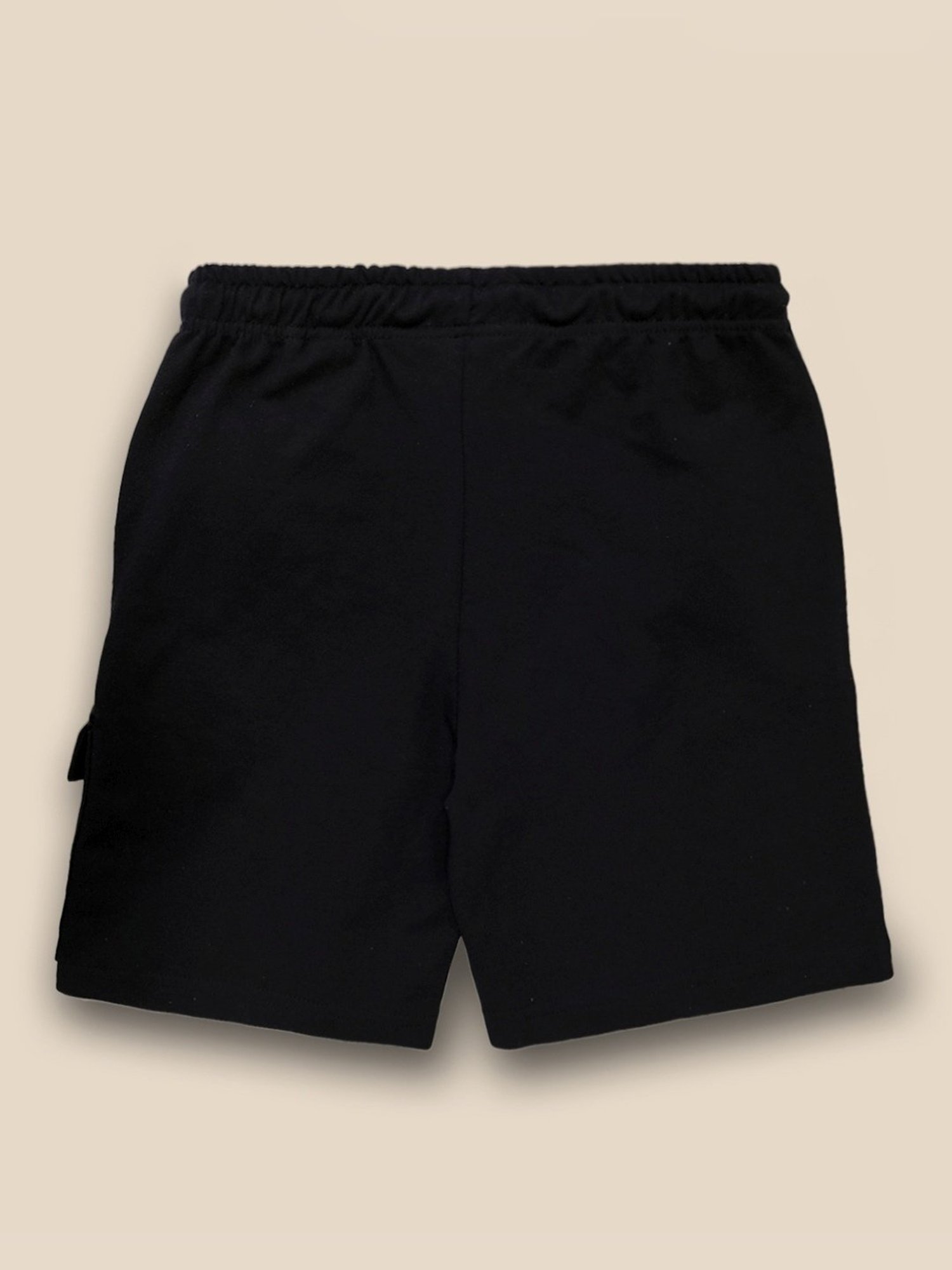 Boysville Black Printed Spiderman Shorts