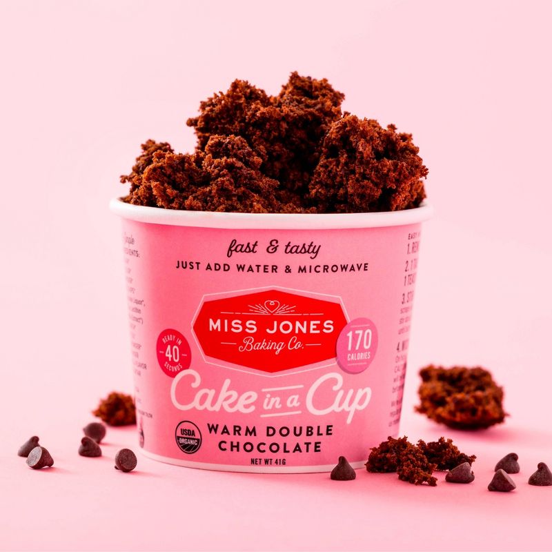 Miss Jones Baking Co. Warm Double Chocolate Cake in a Cup - 1.45oz