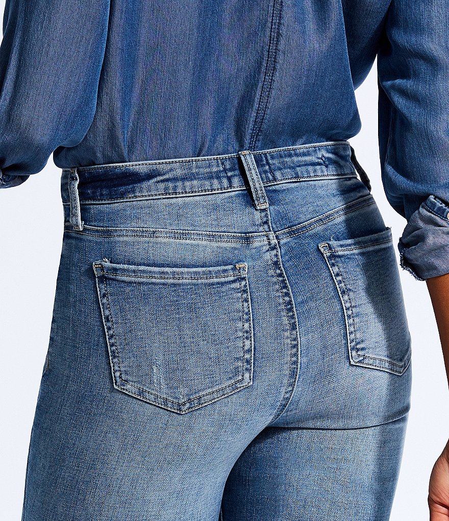 NYDJ Bleach Spot Detail Slim Bootcut Jeans