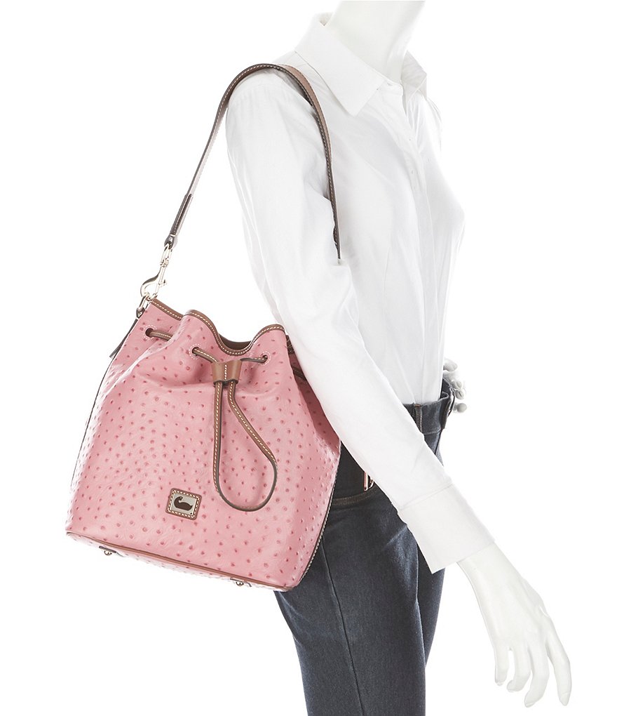 Dooney & Bourke Saffiano Collection Drawstring Bucket Bag