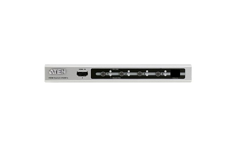 ATEN VS481A HDMI Switch - 1920 x 1200 - VGA, SVGA, SXGA, UXGA, WUXGA - 1080p4 x 1 - 1 x HDMI Out