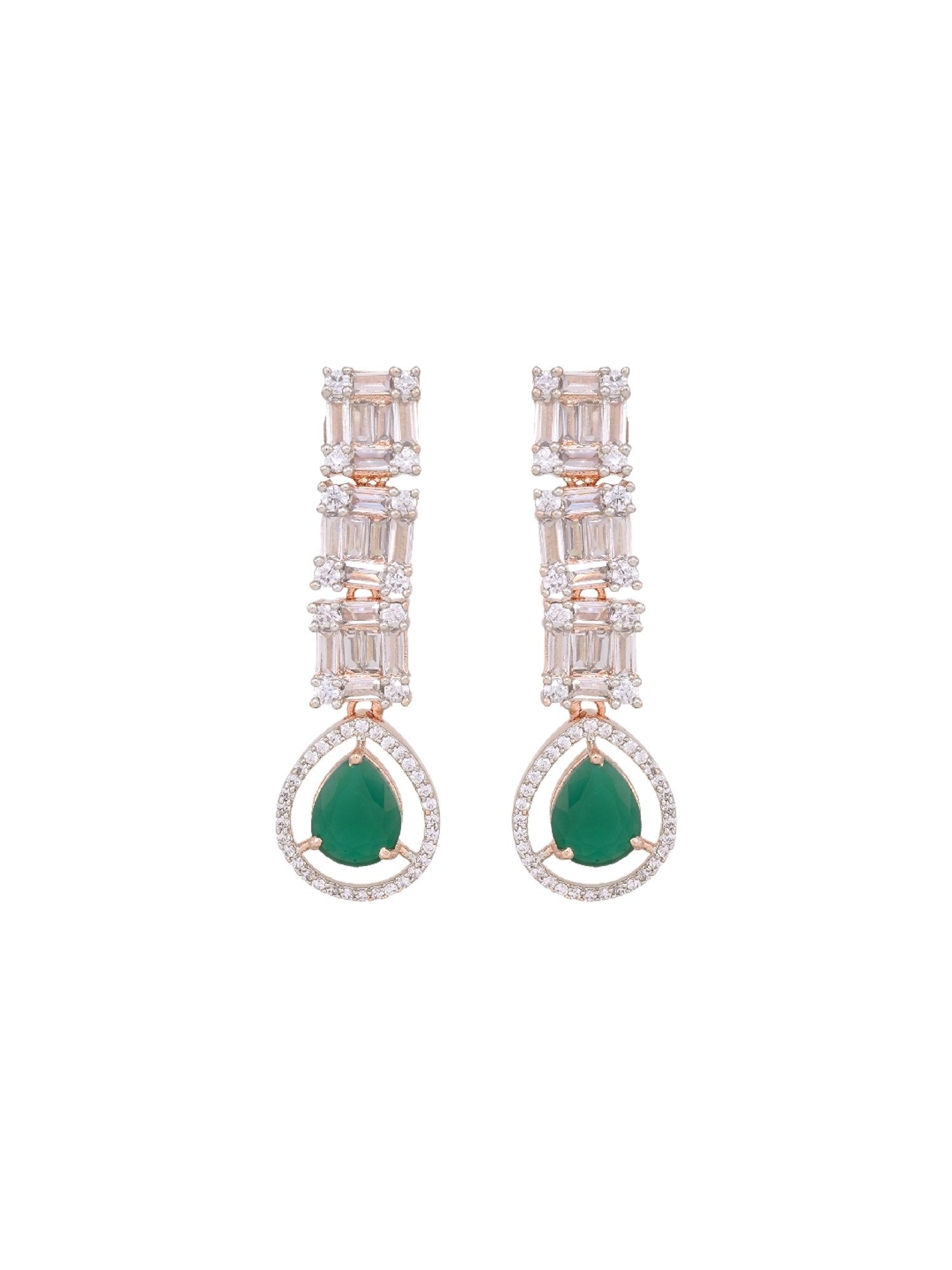Saraf RS Jewellery American Diamond studded Earrings