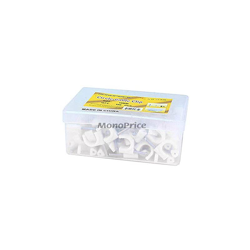 Circle cable clips with steel nail 10mm 100pcsPack
