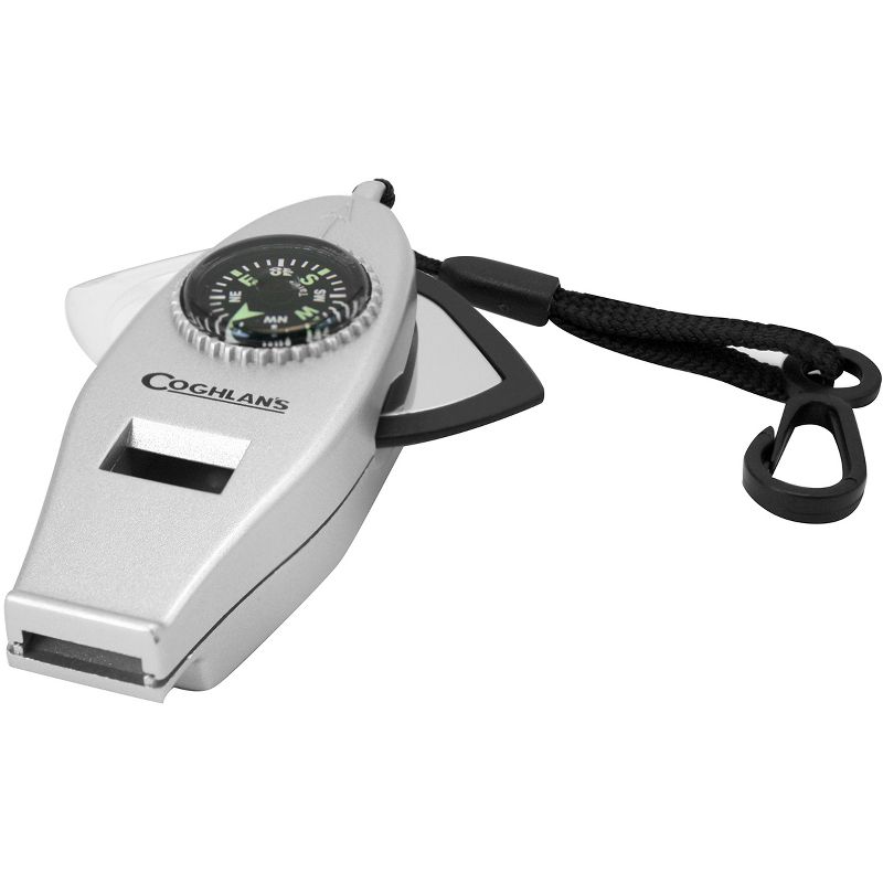 Coghlan's Six Function Whistle Signal Mirror Light Compass Thermometer Magnifier