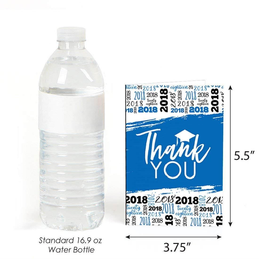 Blue Grad - Best is Yet to Come - Royal Blue 2018 Graduation Party Thank You Cards (8 Count)