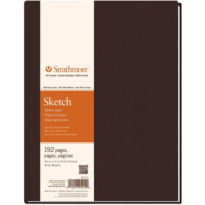 Strathmore 400 Series Sketchbook, 11 x 14 Inches, 60 lb, 96 Sheets