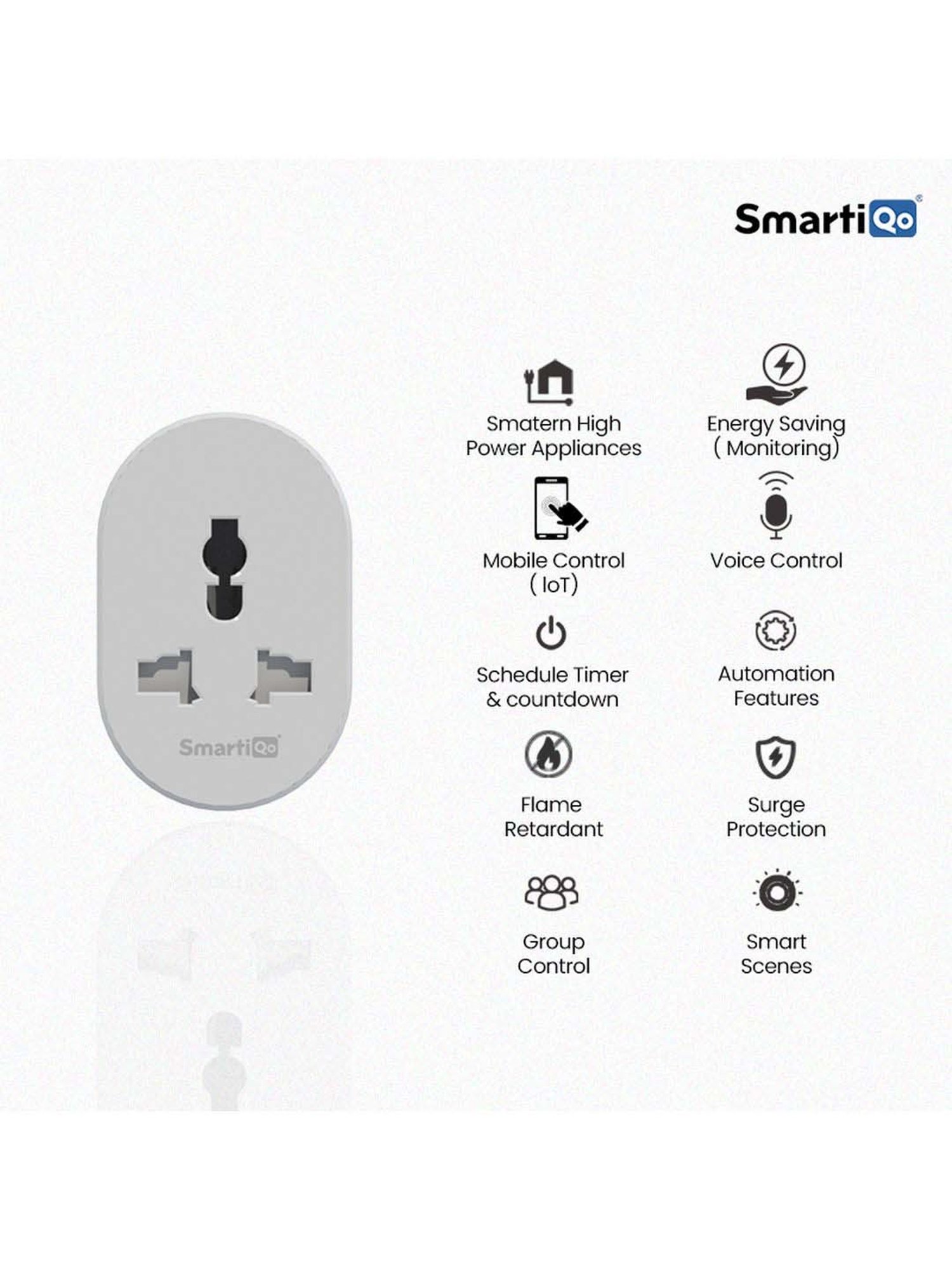 SmartiQo Smart Plug 16 A