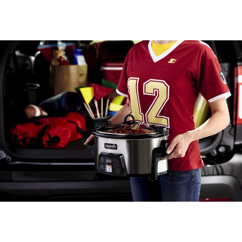 Crock-Pot 6qt Programmable Cook & Carry Slow Cooker Black SCCPVLF605-B