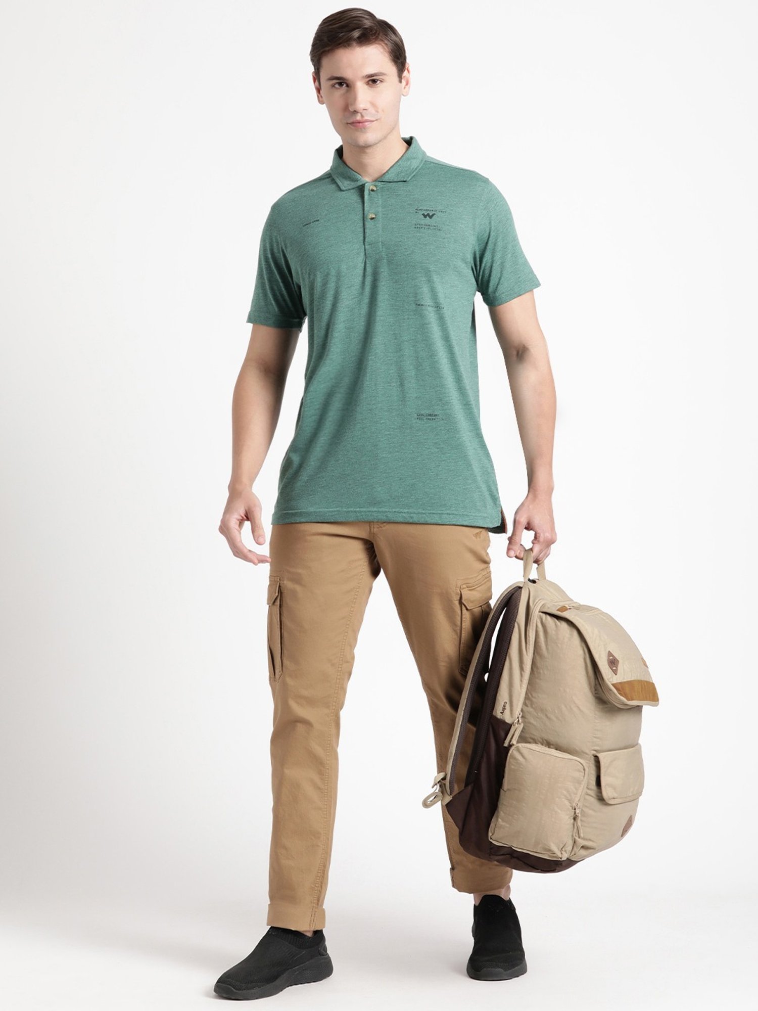 Wildcraft Pine  Regular Fit Sports T-Shirt