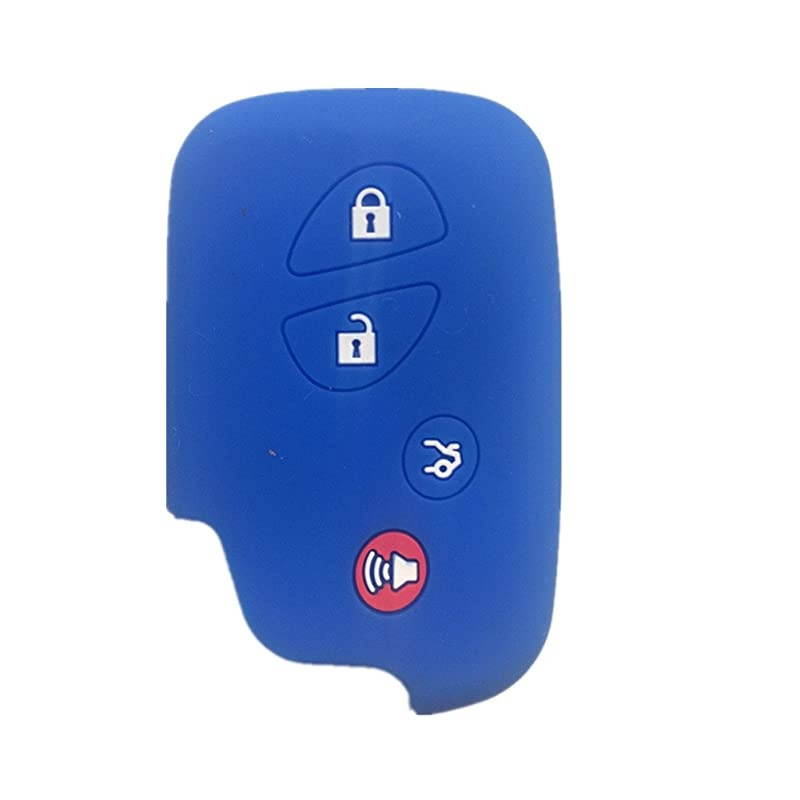 Blue Key Fob Case Cover Jacket Keyless Remote Smart Key Fob Skin Clicker Case Skin Cover for Lexus GS430 GS300 IS350 IS250