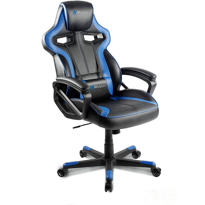 Arozzi Milano Enhanced Gaming Chair, Blue (MILANO-BL)