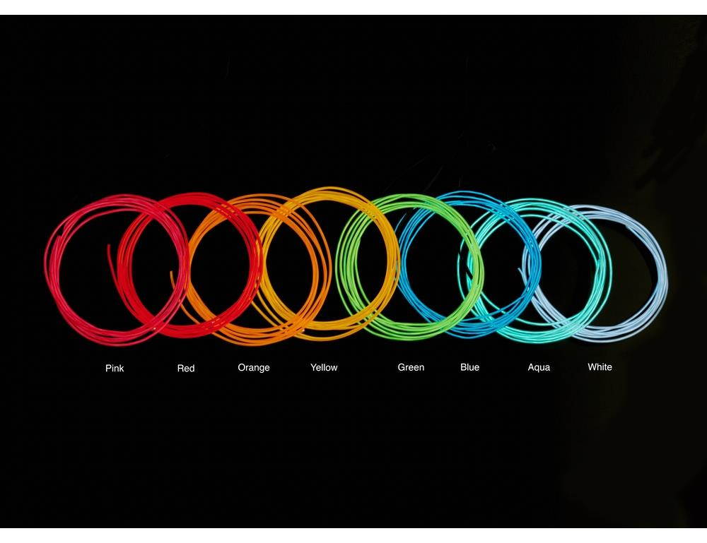 EL wire starter pack -  Green 2.5 meter (8.2 ft)