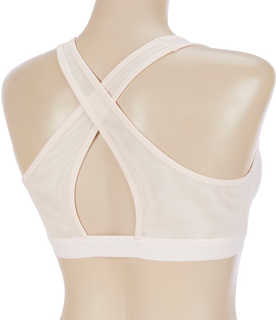 Half Moon by Modern Movement Mesh Zip Front Yoga Sports Bra