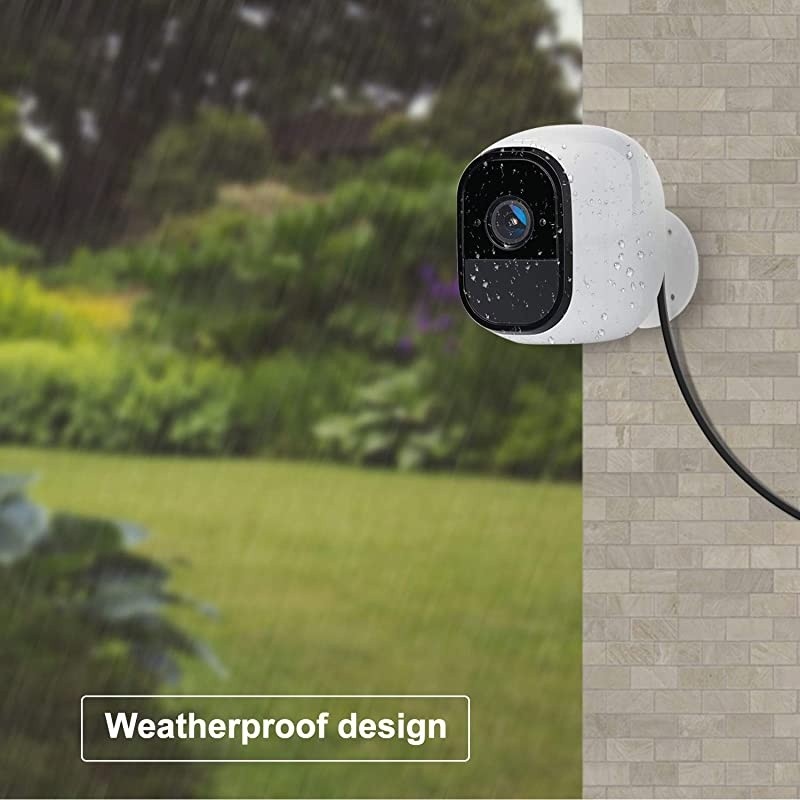 Power Adapter for Arlo with 25Ft75m Weatherproof USB Cable Continuously Charging Arlo Pro and Arlo Pro 2 No Need to Change The Batteries3Pack Black