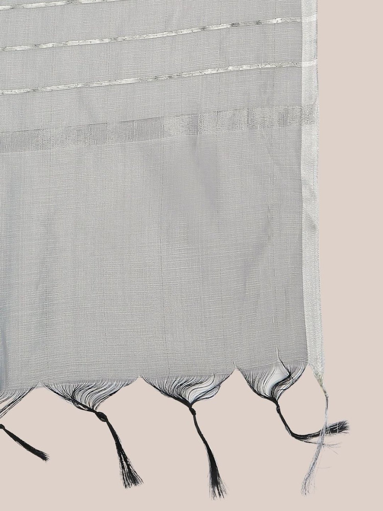 Dupatta Bazaar Silver Striped Dupatta