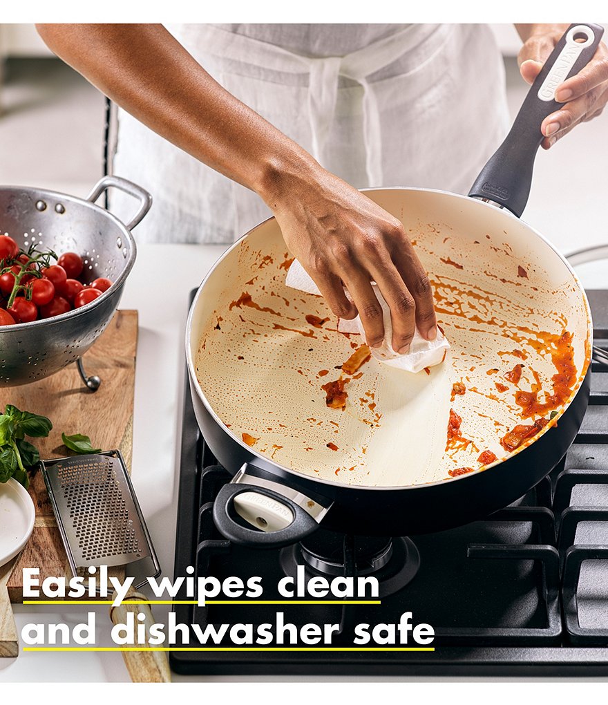 GreenPan Rio Ceramic Non-Stick 5-Qt Covered Saute Pan with Helper Handle