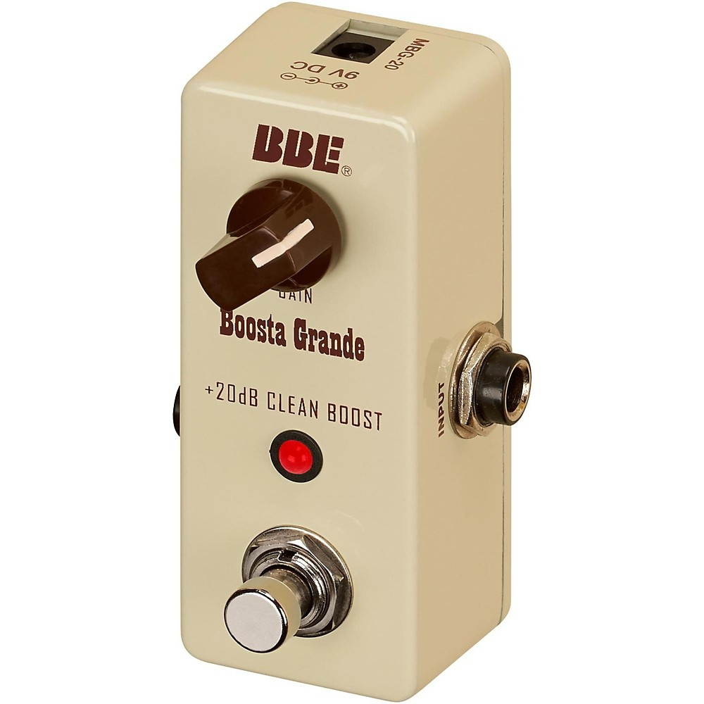 BBE MBG-20 Mini Boosta Grande Guitar Effect Pedal- +20dB Clean Boost
