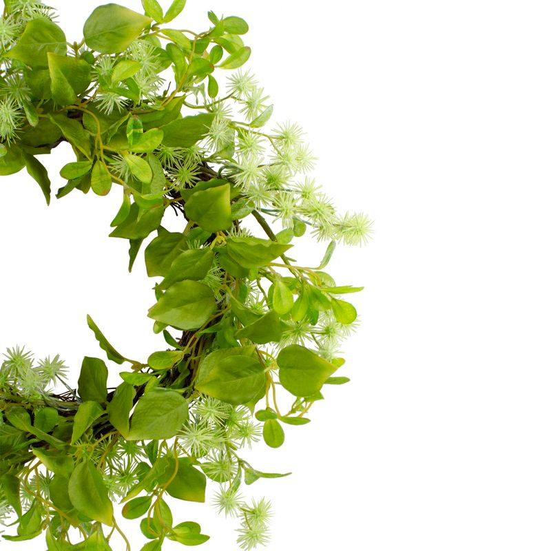 Northlight Frosted Pine Cone and Foliage Artificial Christmas Twig Wreath - 15 Inch, Unlit