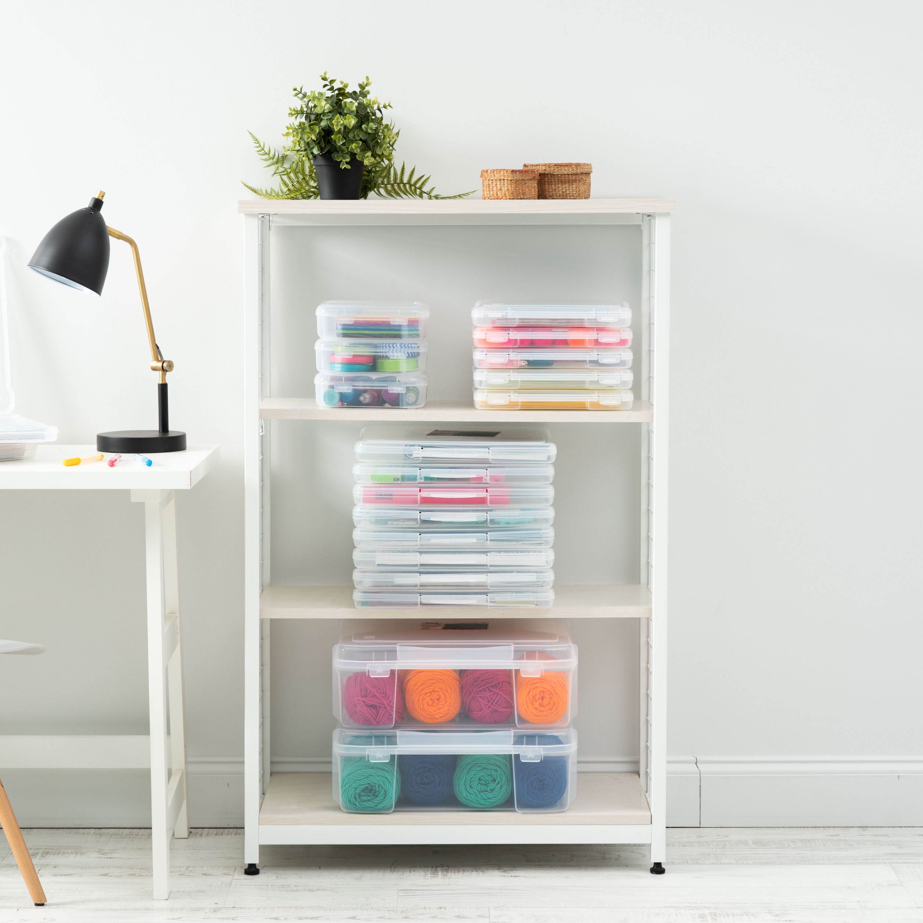 IRIS 12" x 12" Slim Portable Project Case, Clear