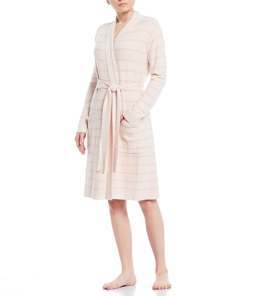 Lauren Ralph Lauren Paisley Print Satin Short Wrap Robe