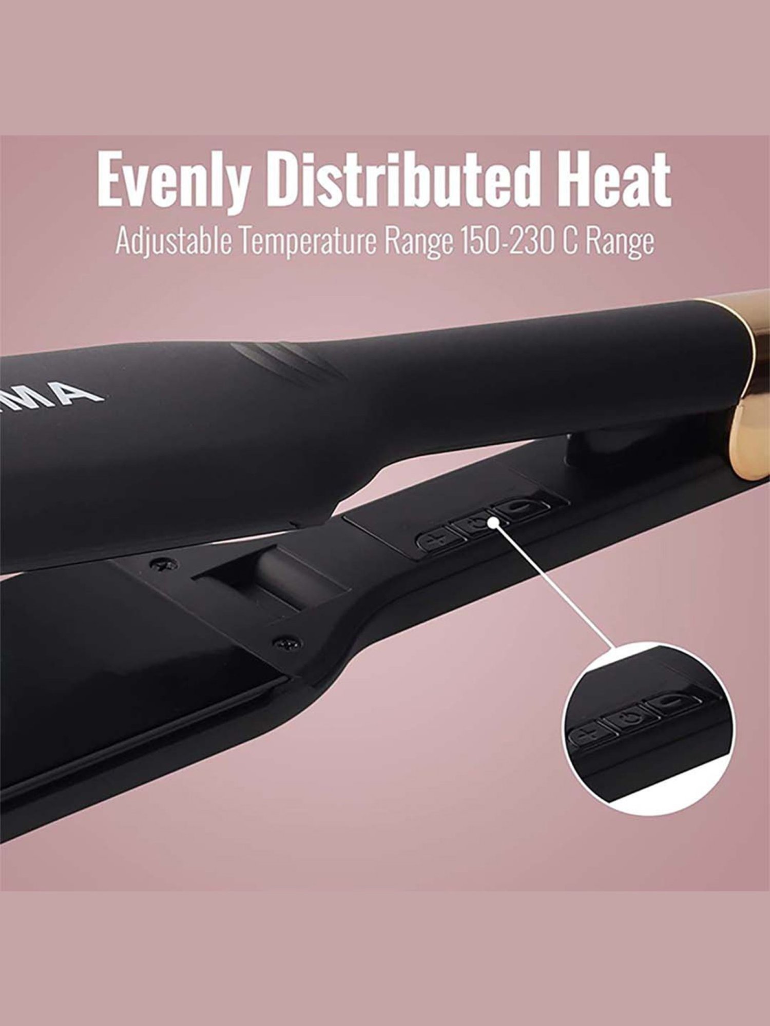 Gorgio Professional HS7800 Steam Hair Straightener (Black)