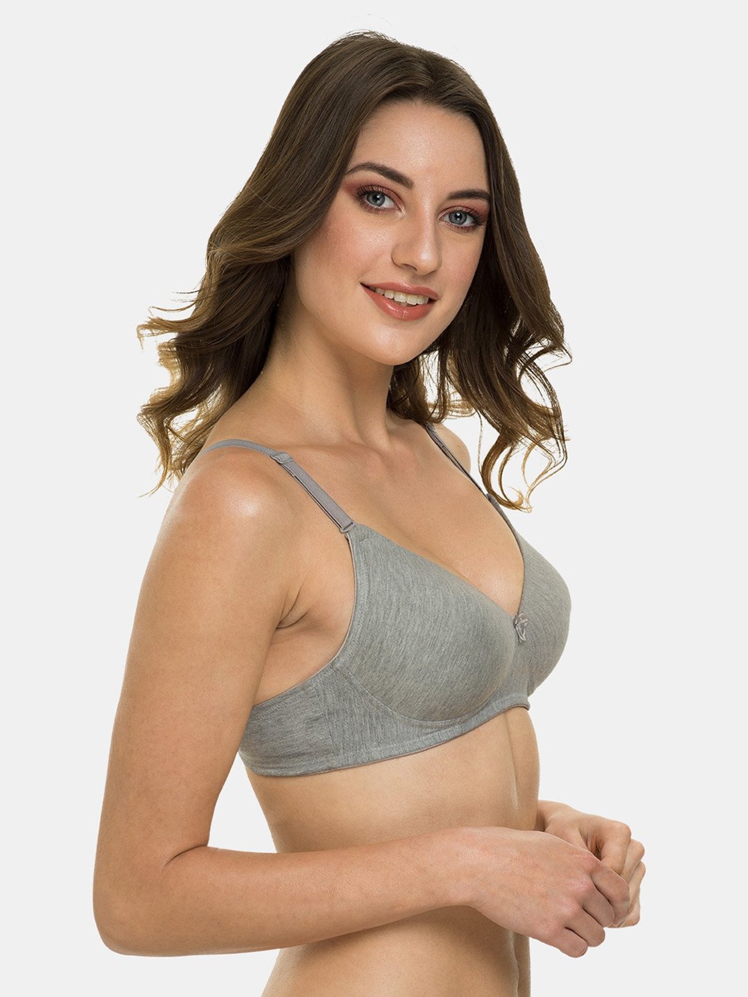 Tweens Grey Non Wired Padded T-Shirt Bra
