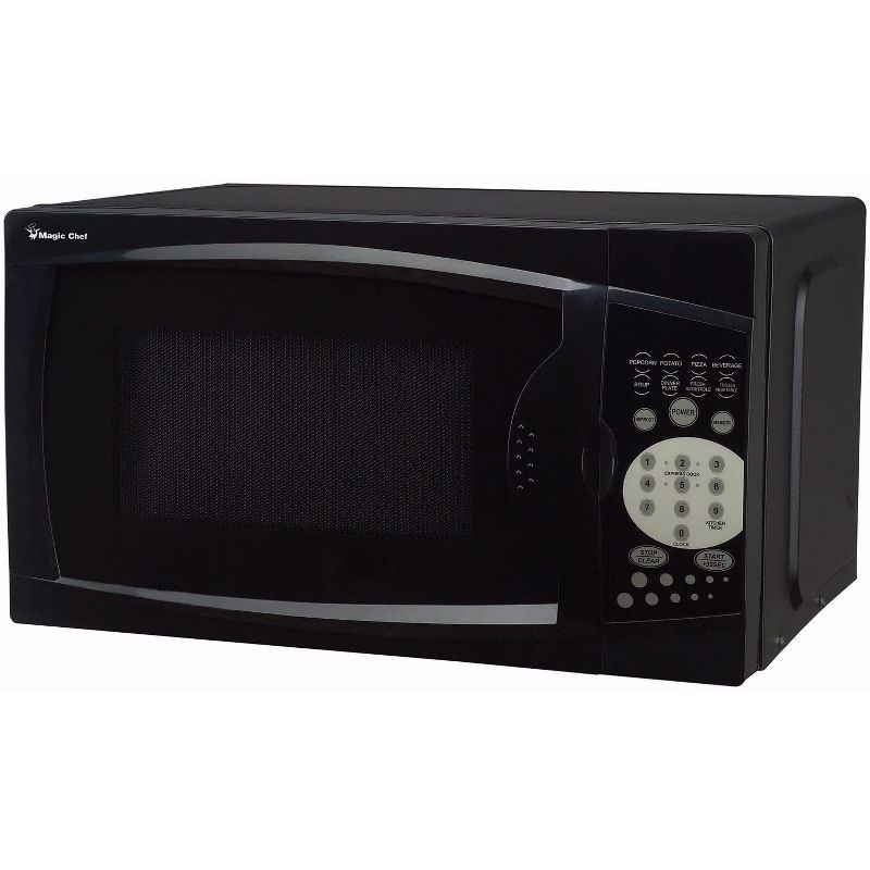 Magic Chef MCM770B 700 Watt 0.7 Cubic Feet Microwave with Digital Touch Controls, Black