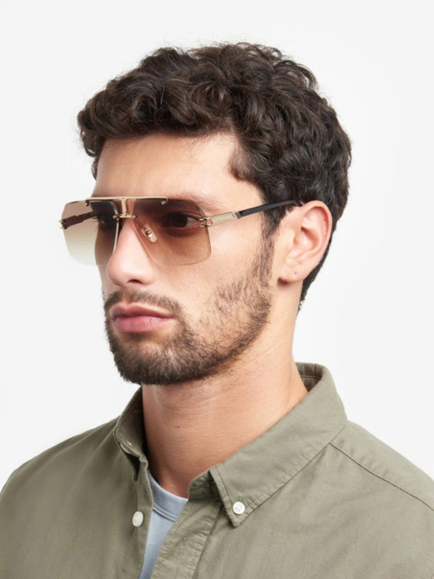 Carrera Brown Square UV Protection Sunglasses for Men