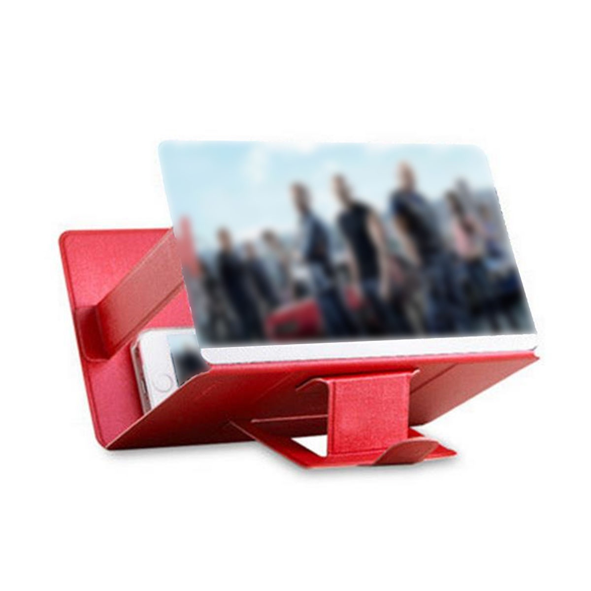 8" HD Phone Screen Magnifier Video Movie Amplifier For Smart Phone iPhone Samsung Huawei Xiaomi Black