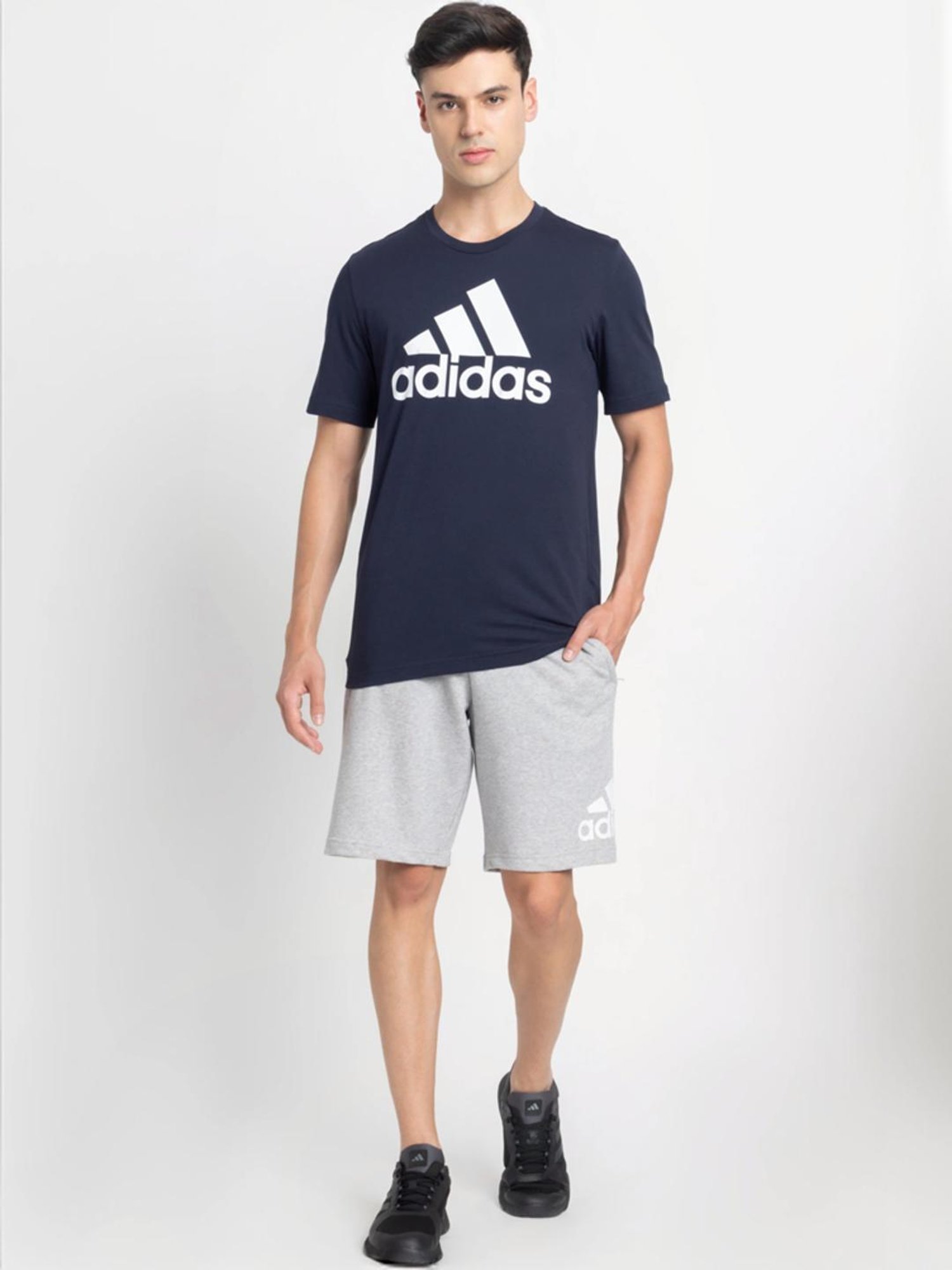 Reebok Black Regular Fit Sports Shorts