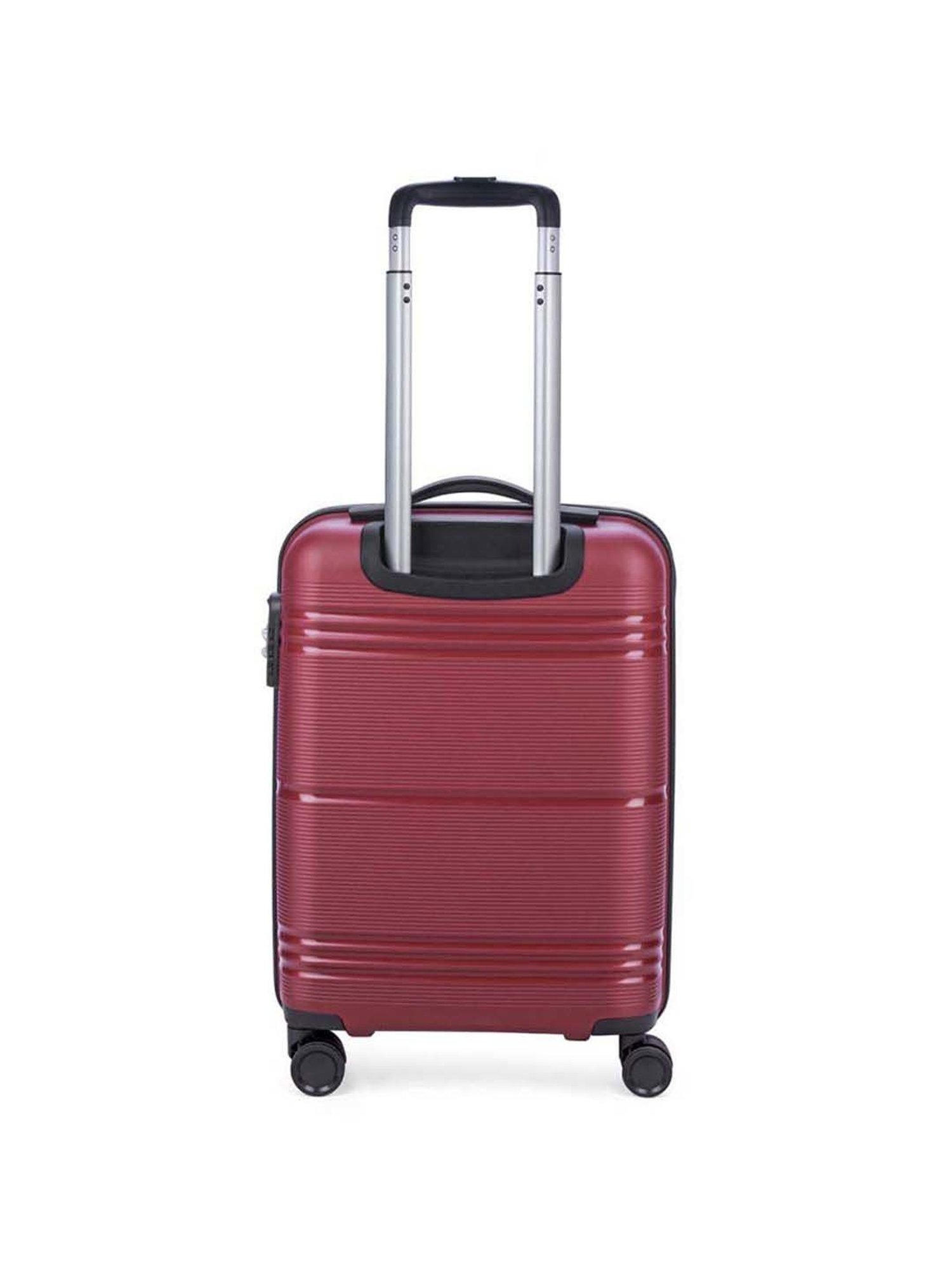 Skybags Paratrip Maroon Textured Hard Cabin Trolley Bag - 38 cm